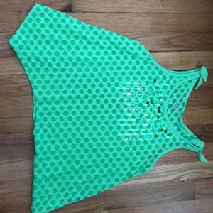 Green tank top